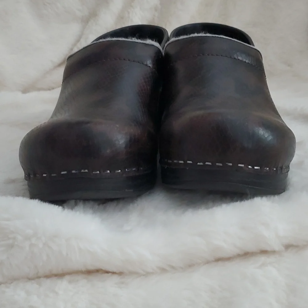Dansko Python Snakeskin Clogs - Picture 9 of 9
